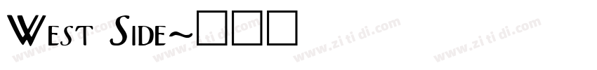 West Side字体转换